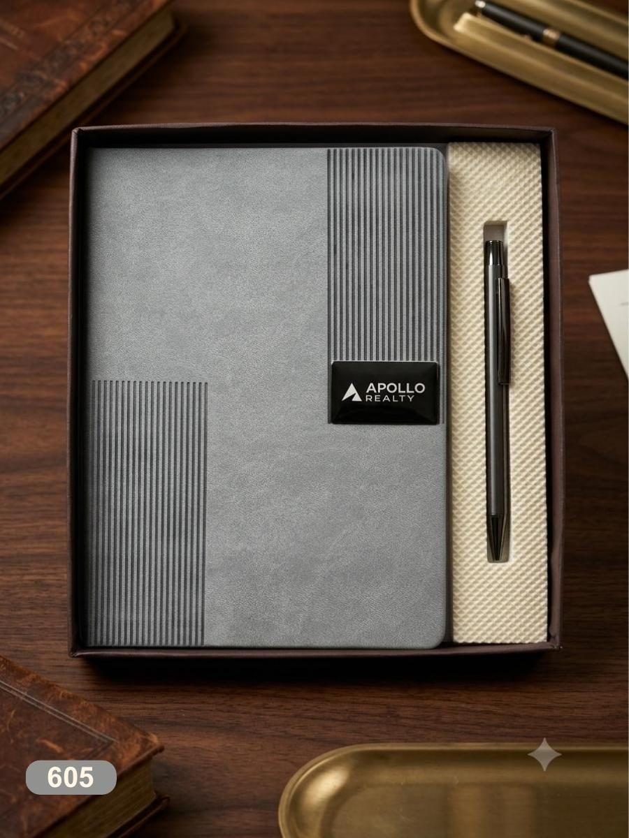 2 in 1 Set — Notebook & Pen No. 605