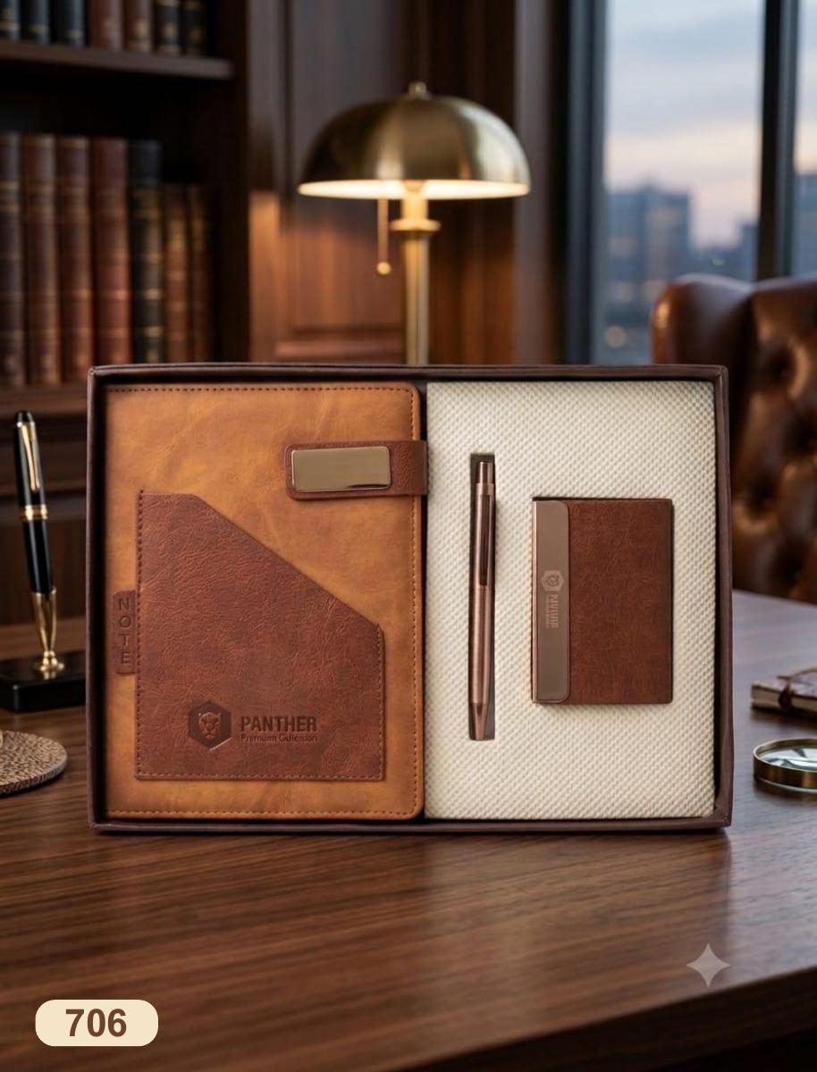 3 in 1 Set — Pen, Notebook & Keychain No. 706
